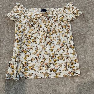American Eagle Smocked Baby Doll Tee